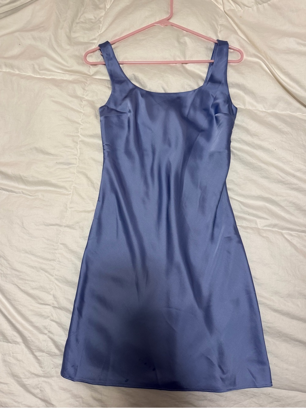 Abercrombie & Fitch Satin Slip Dress in Periwinkle